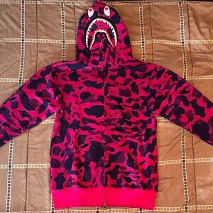 Bape full zip hoodie